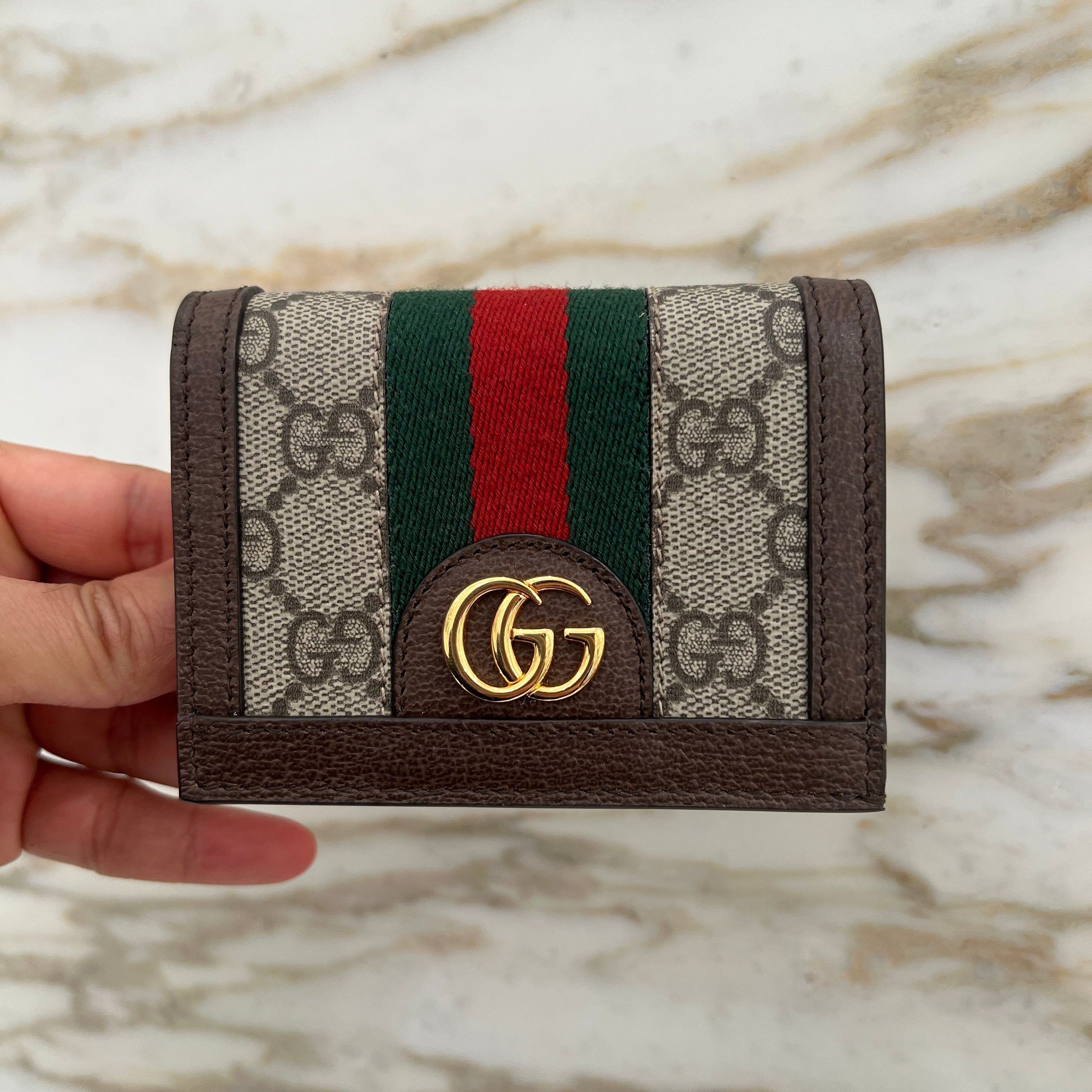GG OPHIDIA CARD CASE WALLET