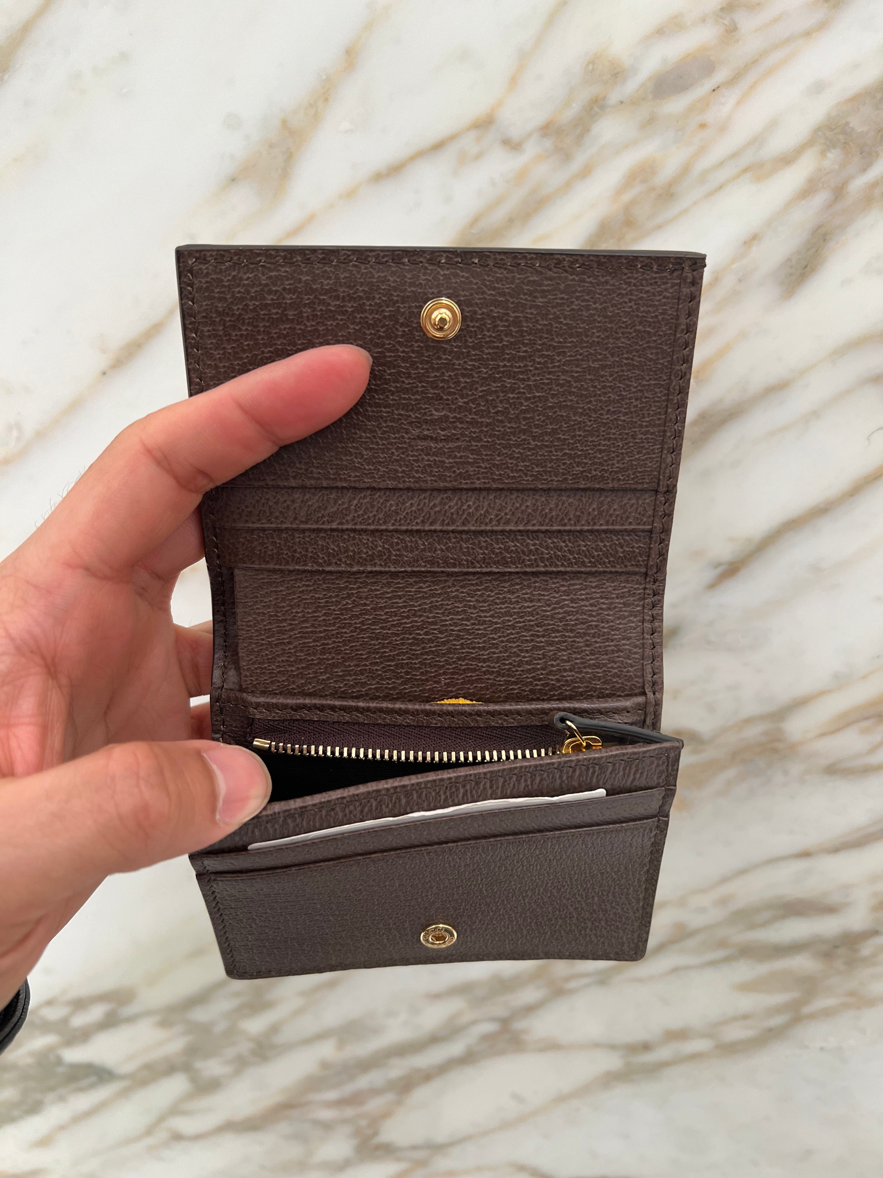 GG OPHIDIA CARD CASE WALLET