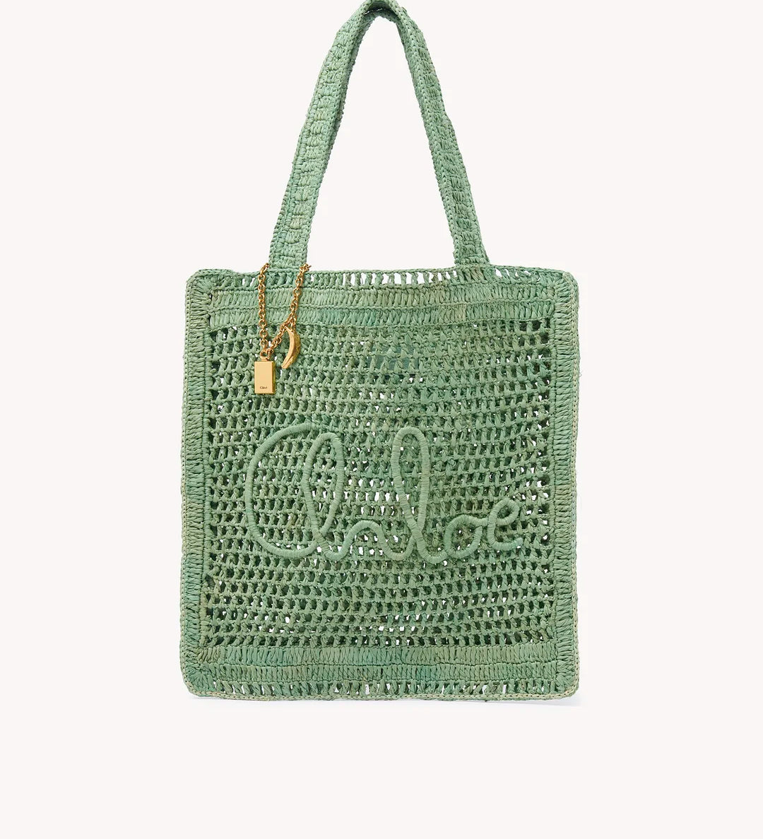 Chloé Summer Banana Tote Bag in Raffia