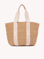 Large Woody basket in natural fibres
