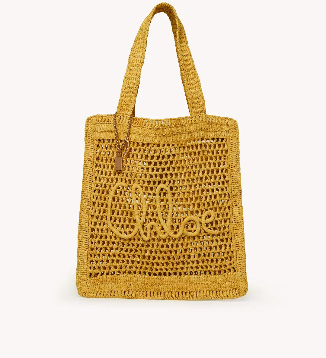 Chloé Summer Banana Tote Bag in Raffia