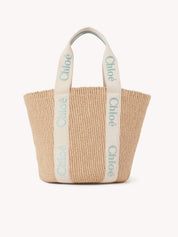 Large Woody basket in natural fibres